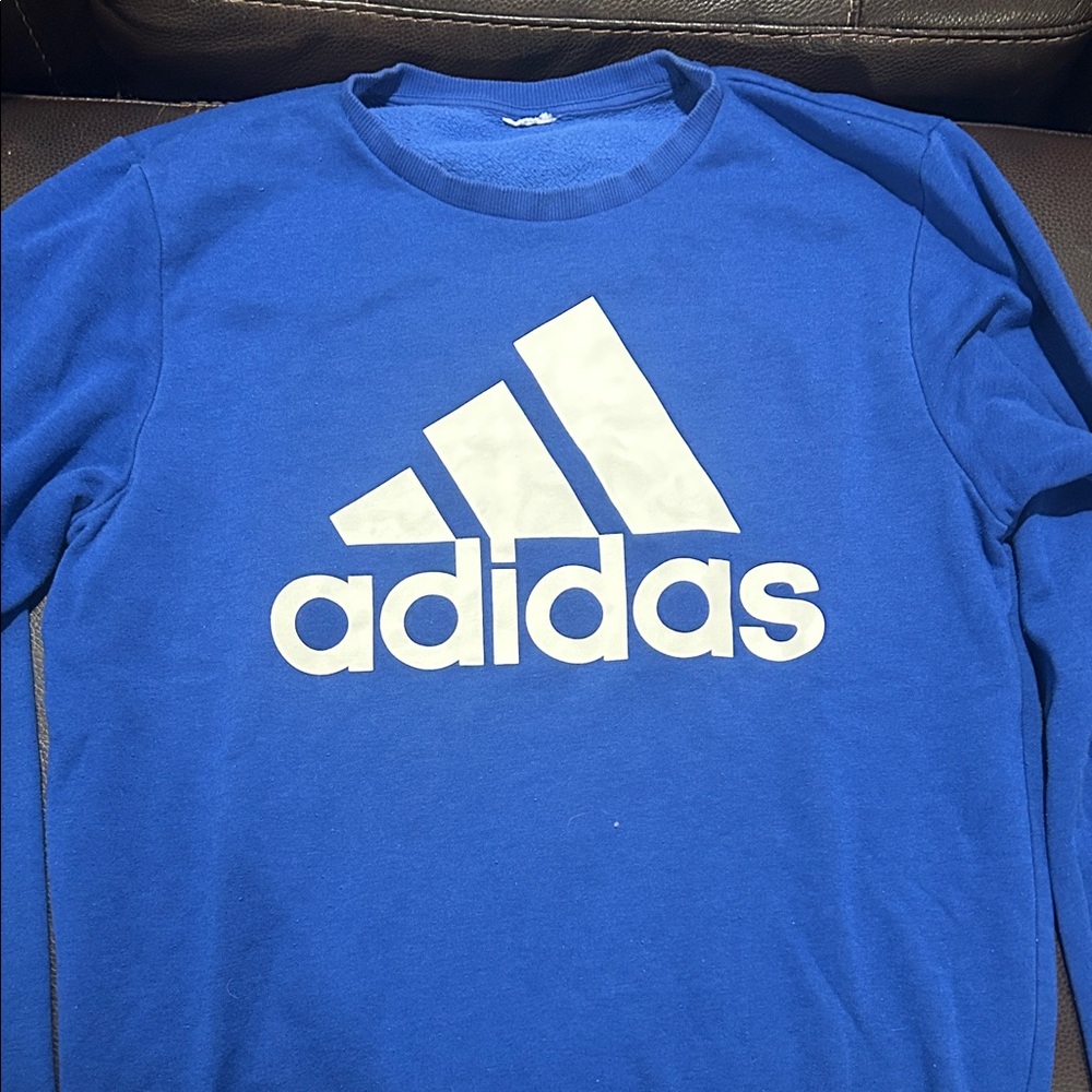 adidas Royal Blue Crew Neck Sweatshirt